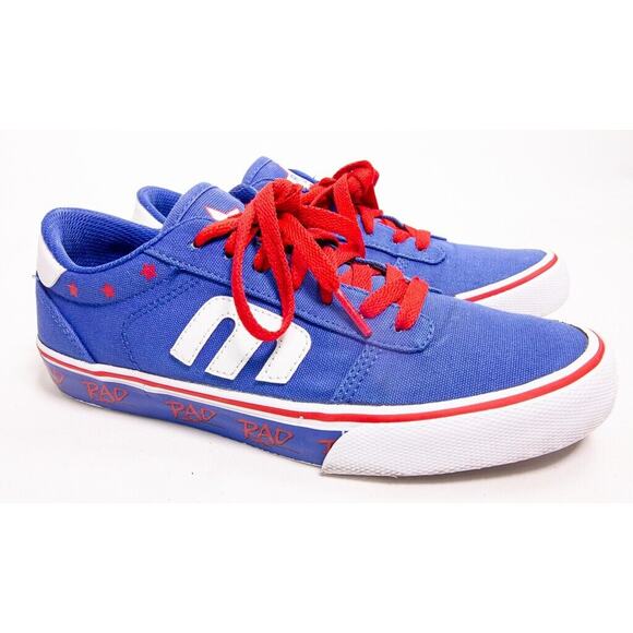 Etnies Calli Vulc x RAD Low Top Sneaker Shoes Blue/Red/White Women's 7.5 - Picture 5 of 9